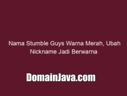 Nama Stumble Guys Warna Merah, Ubah Nickname Jadi Berwarna