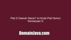 Plat D Daerah Mana? Ini Kode Plat Nomor Kendaraan D