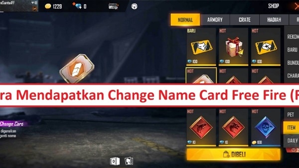 Cara Mendapatkan Change Name Card FF