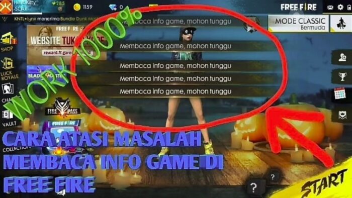Cara Mengatasi FF Membaca Info Game