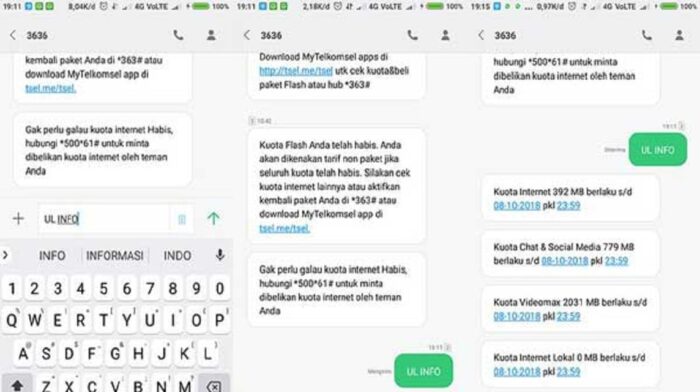 Cek Kuota Telkomsel Melalui SMS, Aplikasi MyTelkomsel, dan Customer Service