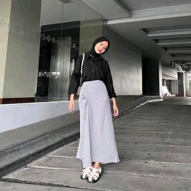 Rok Serut Monokrom Style