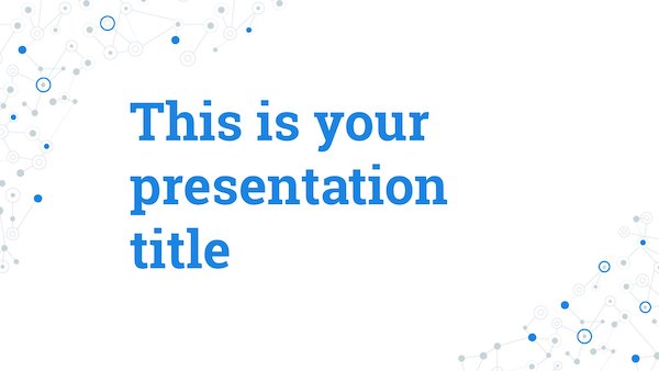 Template Fresh Blue Presentation