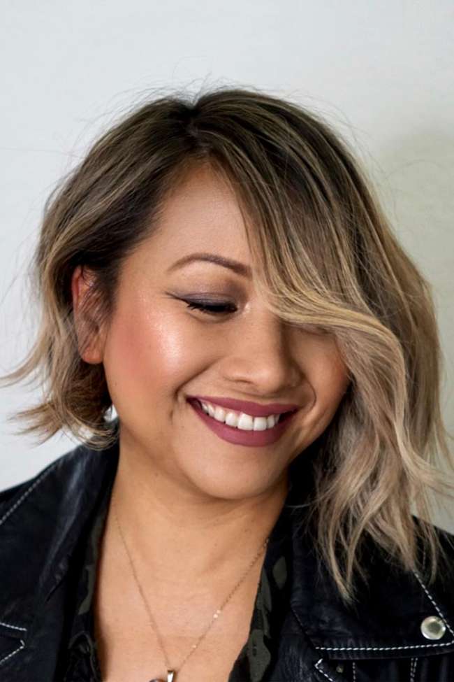 Asymmetrical Wavy Bob