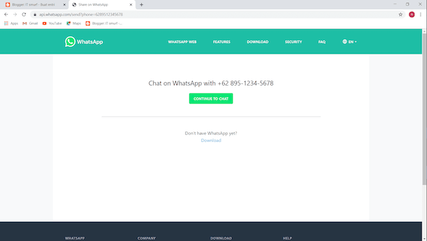 Cara Membuat Link WhatsApp tanpa Menggunakan Aplikasi