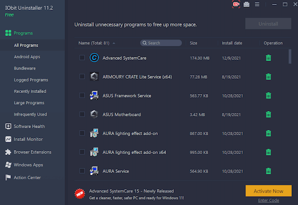Cara Uninstall Aplikasi melalui IObit Uninstaller