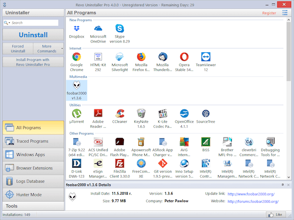 Cara Uninstall Aplikasi melalui Revo Uninstaller