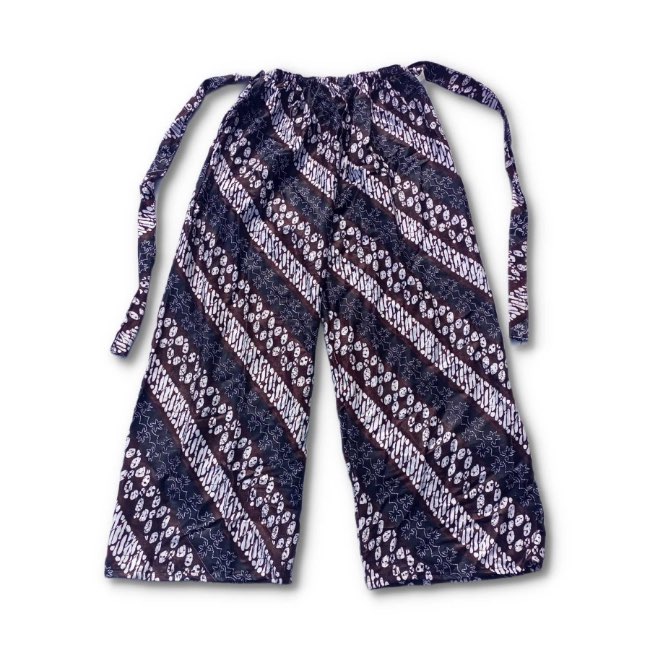 Celana Panjang Jumbo Motif Abu-Abu Bergaris