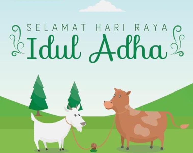Gambar Kartun Ucapan Selamat Hari Raya Idul Adha