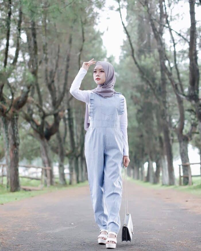 Jumpsuit Garis-garis