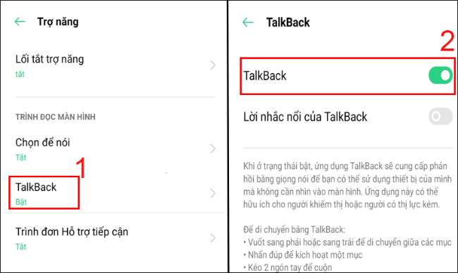 Manfaat Talkback OPPO