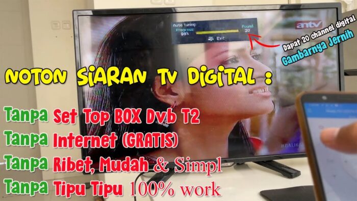 Siaran TV Digital Tanpa Set Top Box