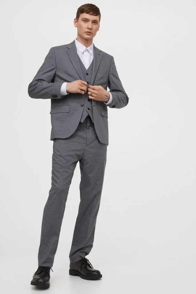 Suit Waistcoat dengan Jas Lengan Panjang