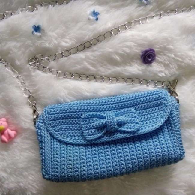 Tas Rajut Kekinian Tali Rantai