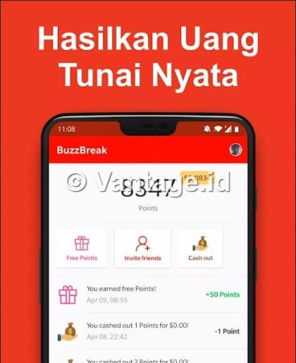 buzz break penghasil dana