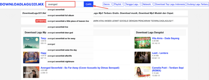 Via Website Downloadlagu321