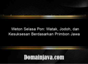 Weton Selasa Pon