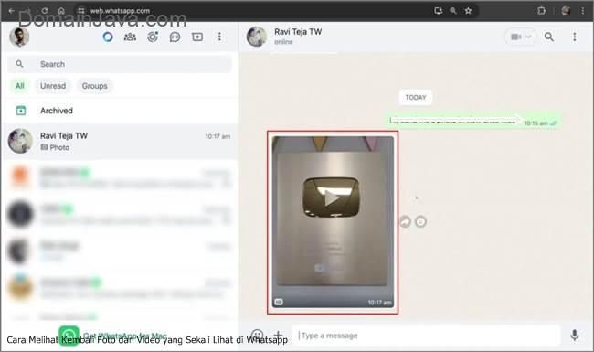 How to Look Back at Once Viewed Photos and Videos on WhatsApp