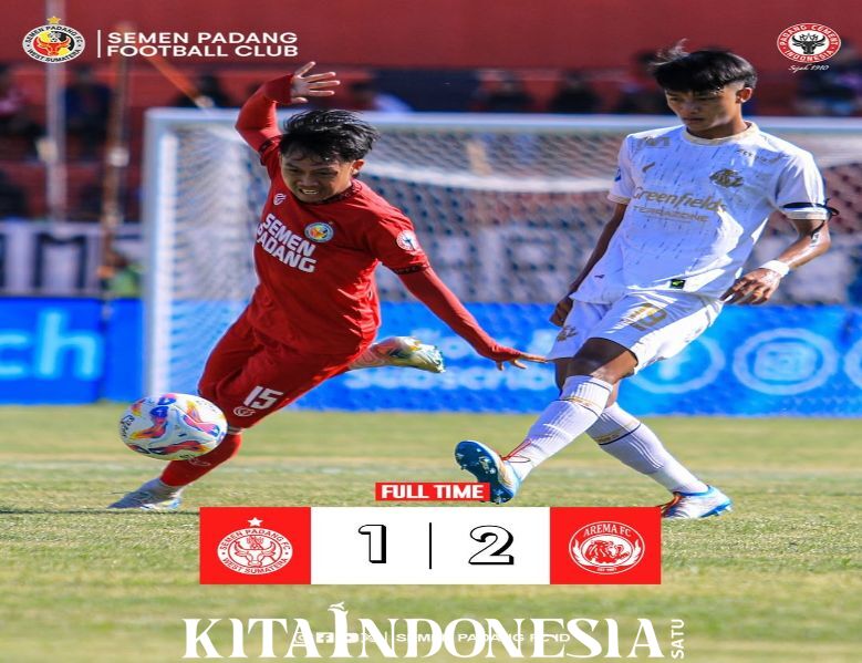 497 bri liga 1 semen padang defeats arema fc 1 2