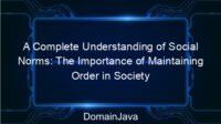 A Complete Understanding of Social Norms: The Importance of Maintaining Order in Society