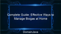 Complete Guide: Effective Ways to Manage Biogas at Home