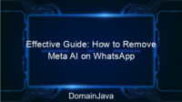 Effective Guide: How to Remove Meta AI on WhatsApp