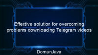 Effective solution for overcoming problems downloading Telegram videos