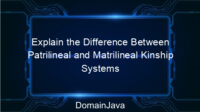 Explain the Difference Between Patrilineal and Matrilineal Kinship Systems