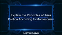 Explain the Principles of Trias Politica According to Montesquieu