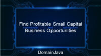 Find Profitable Small Capital Business Opportunities