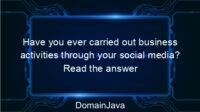 Have you ever carried out business activities through your social media? Read the answer