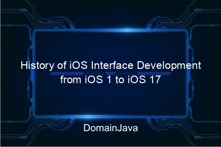 history of ios interface development from ios 1 to ios 17