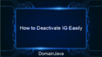 How to Deactivate IG Easily