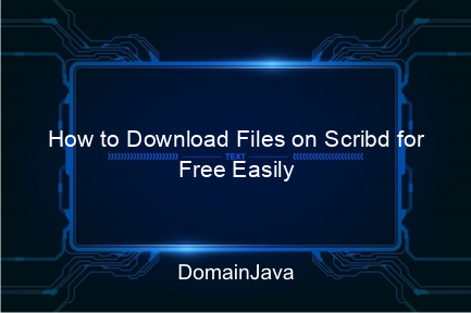 how to download files on scribd for free easily