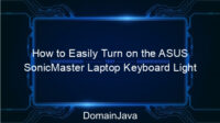 How to Easily Turn on the ASUS SonicMaster Laptop Keyboard Light