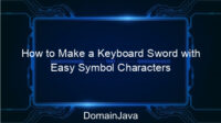 How to Make a Keyboard Sword with Easy Symbol Characters