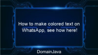 How to make colored text on WhatsApp, see how here!