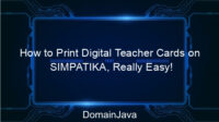 How to Print Digital Teacher Cards on SIMPATIKA, Really Easy!