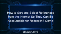 How to Sort and Select References from the Internet So They Can Be Accountable for Research? Come learn