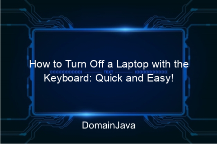 how to turn off a laptop with the keyboard: quick and easy!