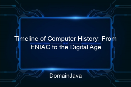 timeline of computer history: from eniac to the digital age