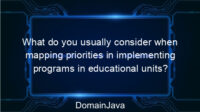 What do you usually consider when mapping priorities in implementing programs in educational units? Come on, understand!