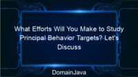 What Efforts Will You Make to Study Principal Behavior Targets? Let’s Discuss