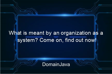 what is meant by an organization as a system? come on, find out now!