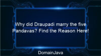 Why did Draupadi marry the five Pandavas? Find the Reason Here!