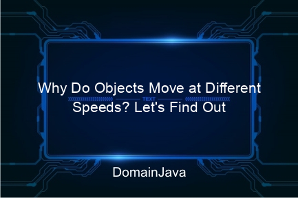 why do objects move at different speeds? let's find out