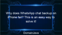 Why does WhatsApp chat backup on iPhone fail? This is an easy way to solve it!