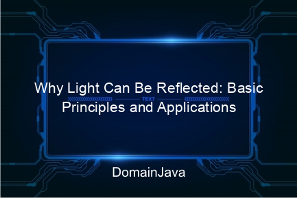 why light can be reflected: basic principles and applications