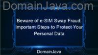 Beware of e-SIM Swap Fraud: Important Steps to Protect Your Personal Data