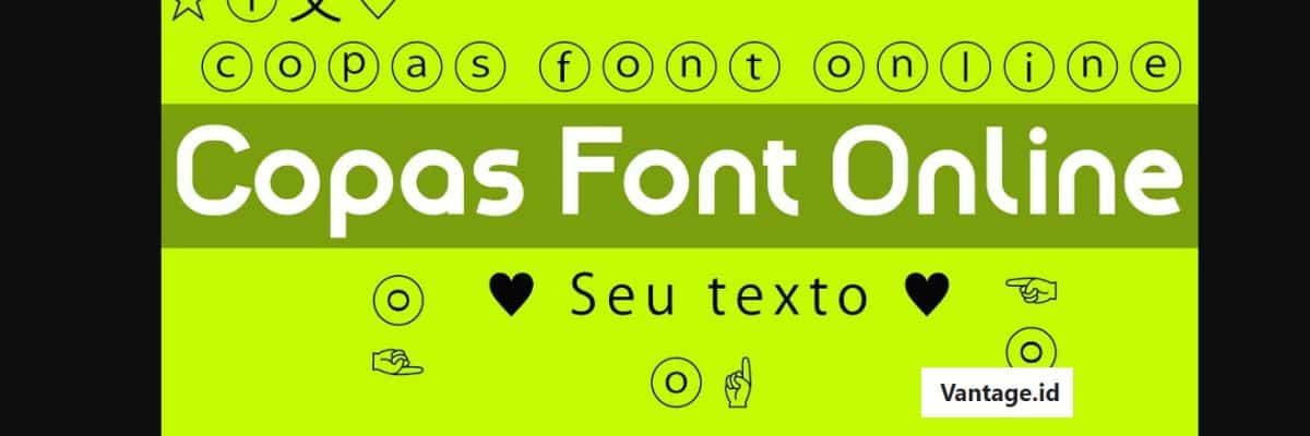 Copas Font Online Aesthetic Warna Warni Lengkap Update